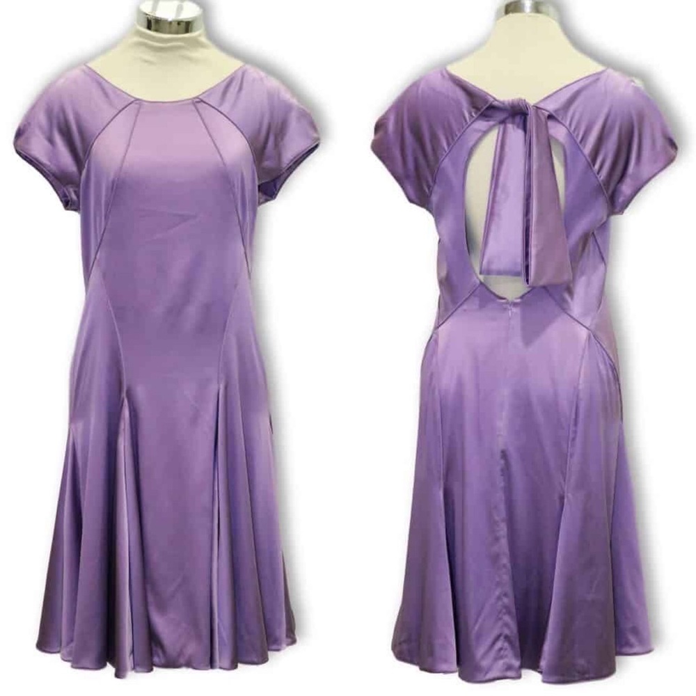 Zac Posen Stretch Silk A-Line Cocktail Dress